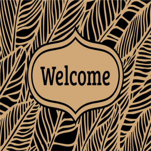 PVC Backed Coir Mat Printed