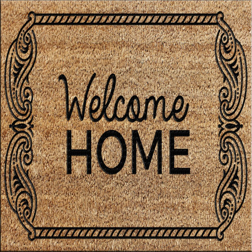 PVC Backed Coir Mat Hard Flocked