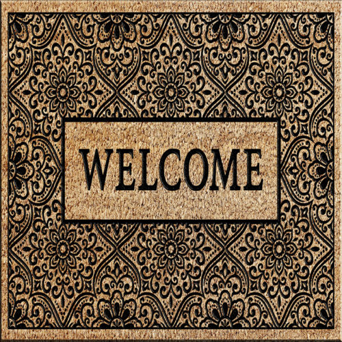 PVC Backed Coir Mat Hard Flocked
